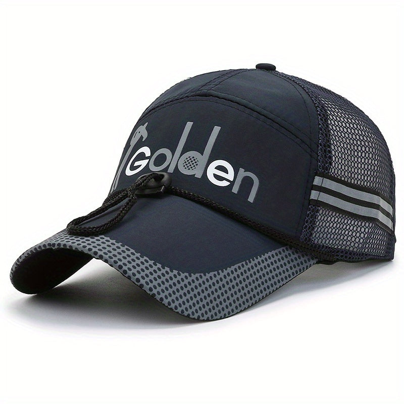 Men's Fishing Hat Peaked Cap Breathable Baseball Cap Sun Hat