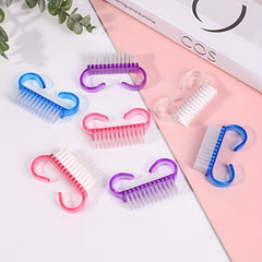 50 Pcs Handle Grip Nail Brush Fingernail Scrub Cleaning Brush