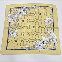 Satin Printed Square Scarf Bandana Lightweight Silk Neck Scarfs Vintage