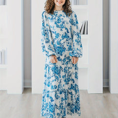  Casual Floral Print Maxi Dress