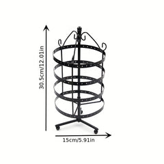 4 Tiers Rotating Earring Spin Table Organizer
