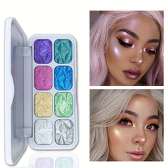 8-Color Chameleon Glitter Eyeshadow Palette for Macaron Makeup