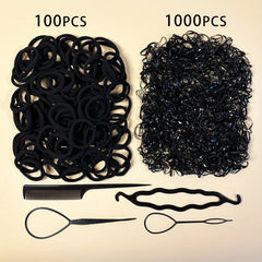 1104pcs Seamless Hair Tie Elastic Hair Rope Hair Accessories