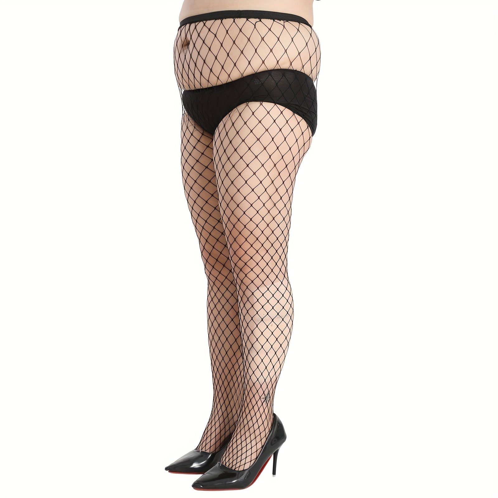  Classic Hollow Out High Waisted Stockings