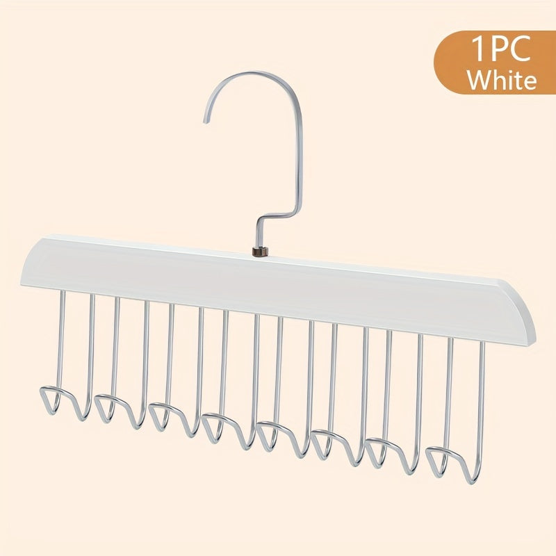 8-Hook Hanger Rotating Retro Hanging Vest Organizer