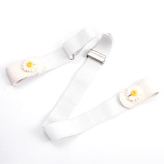 No Buckle Stretch Women's Belt Leather Belt Traceless Stretch Elastic