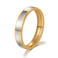 Titanium Steel Couple Ring Wedding Ring 4mm 6mm Wide Band Ring Men Women Love