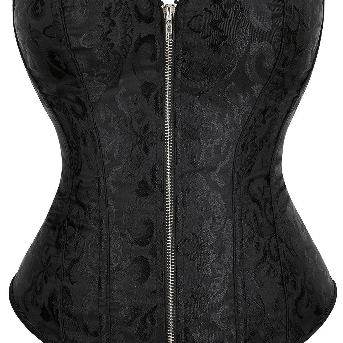 Strapless Corset Bustier Tummy Control Jacquard Body Shaper
