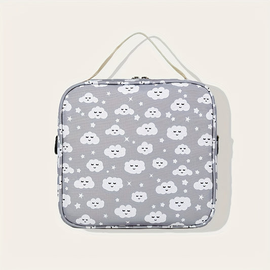 Cloud Print Diaper Storage Bag Mommy Shoulder Organizer