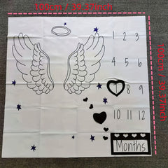 Soft Photography Blanket for Monthly Hundred Days Baby Photo Background