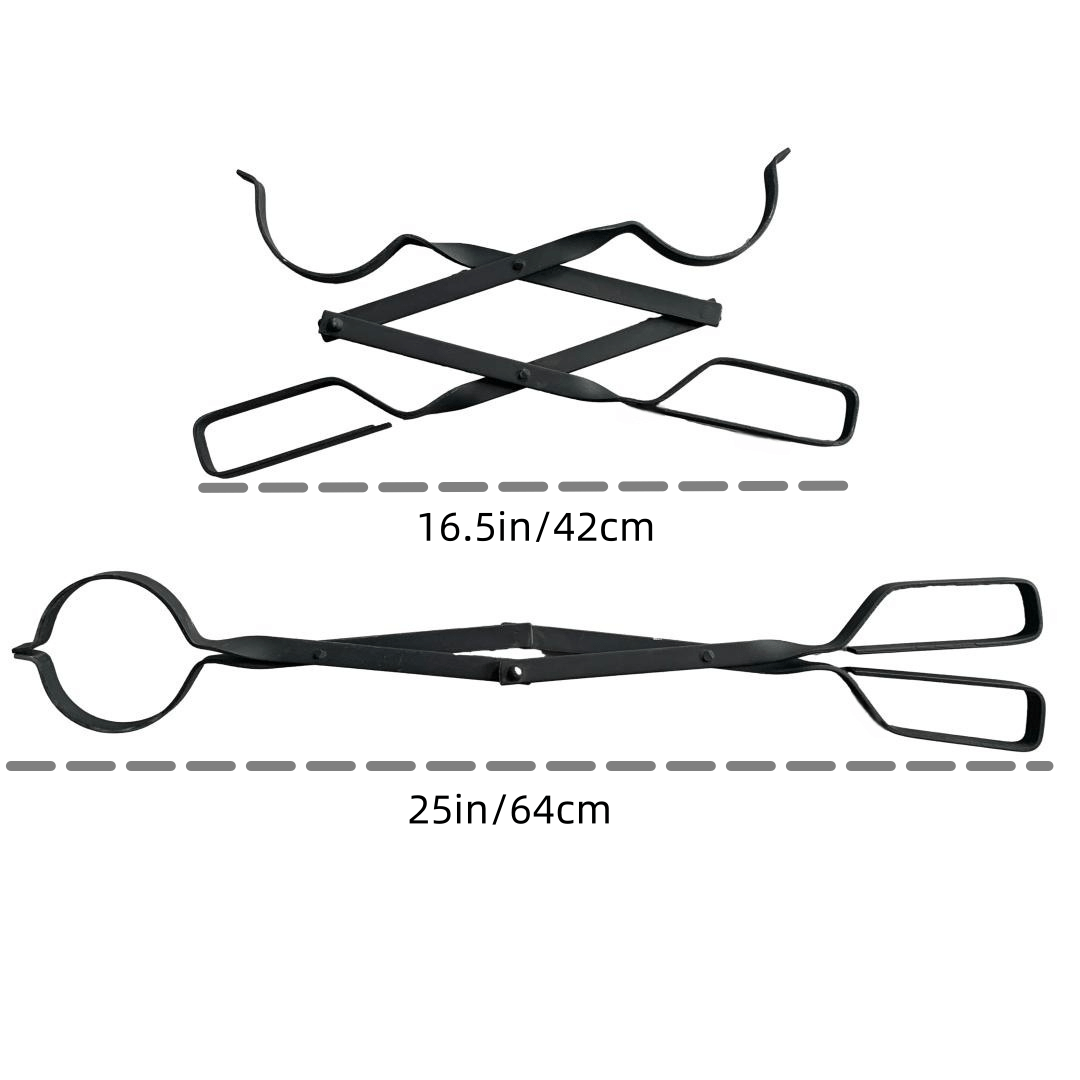 Fireplace Tong Metal Log Grabber Fire Pit Log Tools