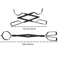 Fireplace Tong Metal Log Grabber Fire Pit Log Tools