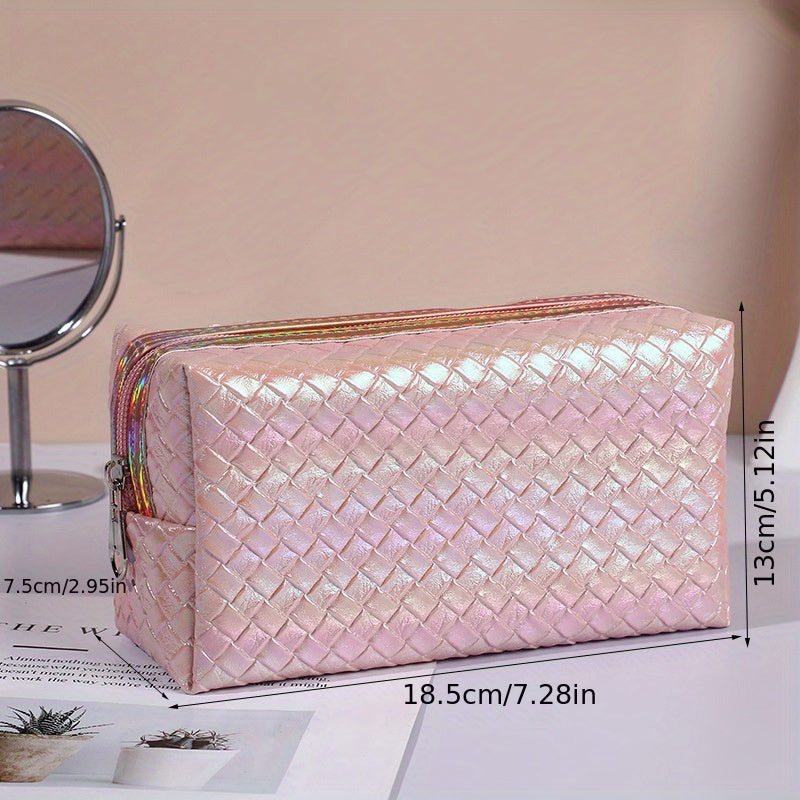 Laser Makeup Bag Zipper Storage Bag Toiletry Wash Bag