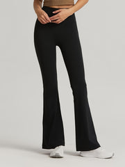 High Waist Seamless Yoga Pants Butt Lifting Flared Leggings