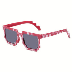 Gamer Robot UV Protection Sunglasses Cosplay Pixel Mosaic Sun Glasses