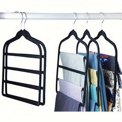 3pcs Pants Clothes Hanger Space Saving Non Slip Pants Rack Hanger