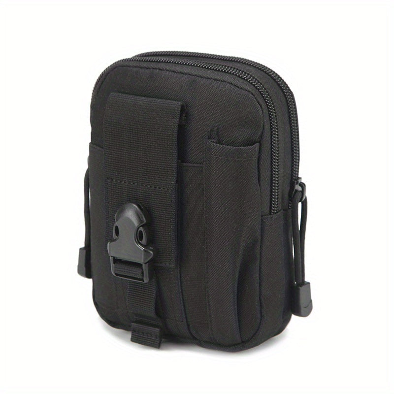 Men's Canvas Small Bag Casual Cell Phone Waist Bag for Travel Work