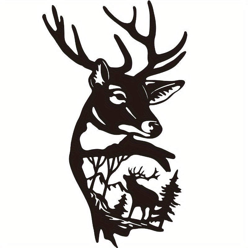 Christmas Elk Metal Craft Wall Decor - Indoor/Outdoor Garden Ornament