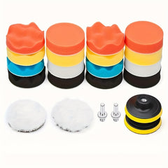22pcs Car Polishing Waxing Sponge Set 3" Wool Wheel