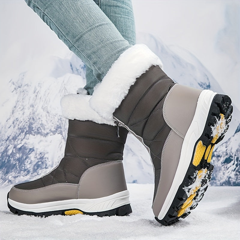 Women's Non-slip High Tube Snow Shoes Warm Thick Bottom Shoes
