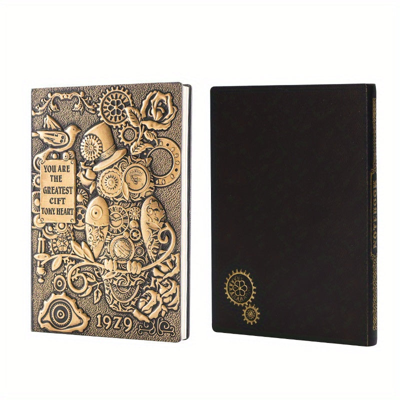 A5 Owl Embossed Notebook Retro Diary