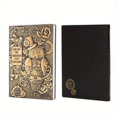A5 Owl Embossed Notebook Retro Diary