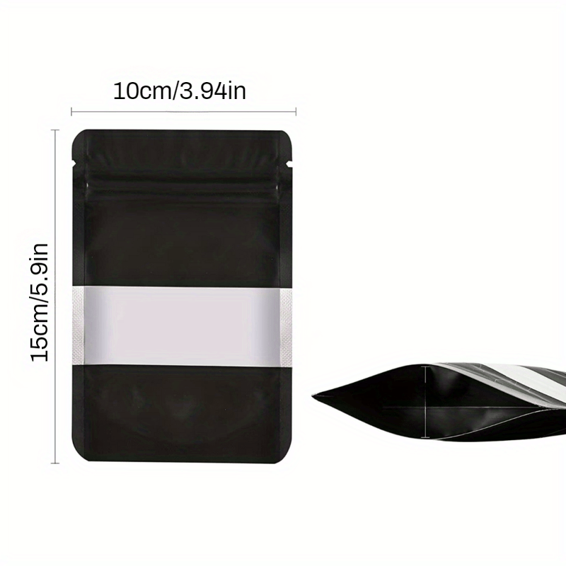 50pcs Matte Resealable Zip Mylar Bag For Small Business Food Storage Bags