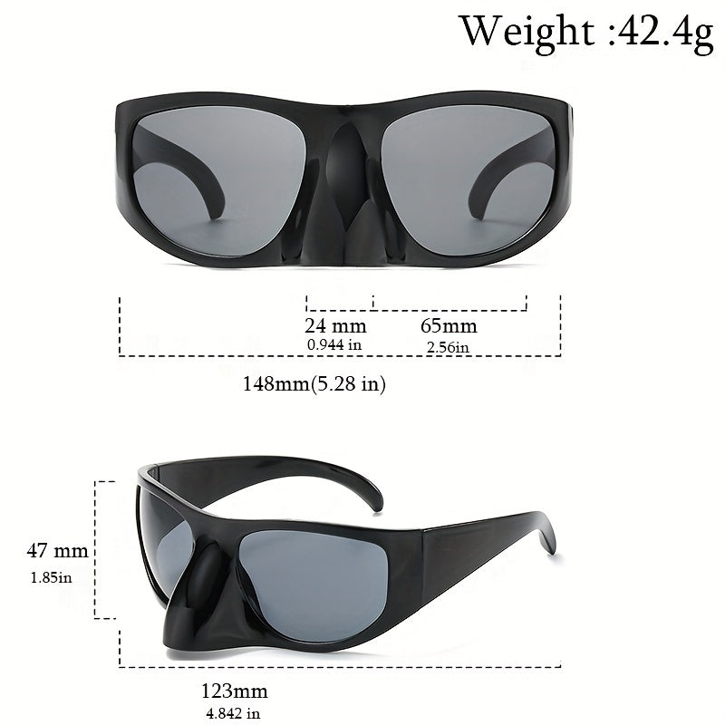 Men's Y2K Oversized Goggle Sunglasses Vintage Punk Style