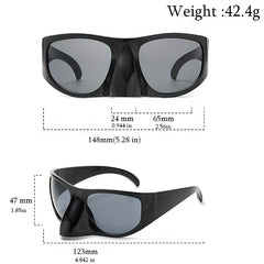 Men's Y2K Oversized Goggle Sunglasses Vintage Punk Style