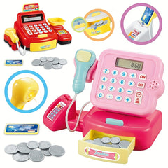 Kids Mini Supermarket Cashier Model with Light & Sound Effects