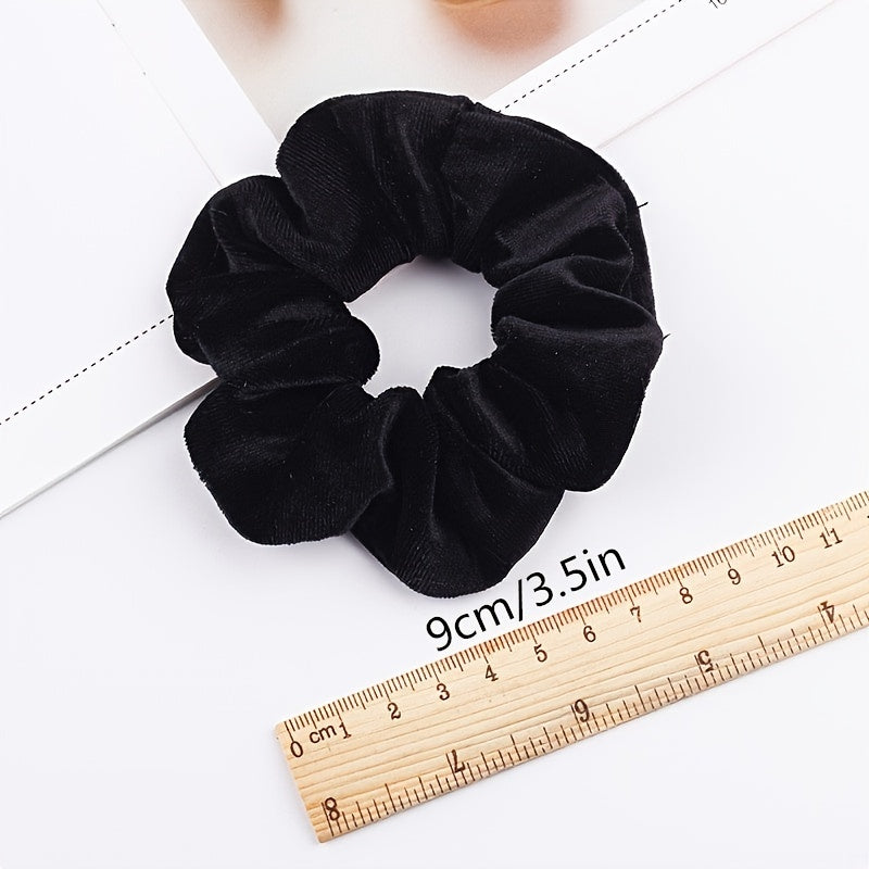 10pcs Velvet Scrunchie Hair Tie For Girls Women Hair Accessories