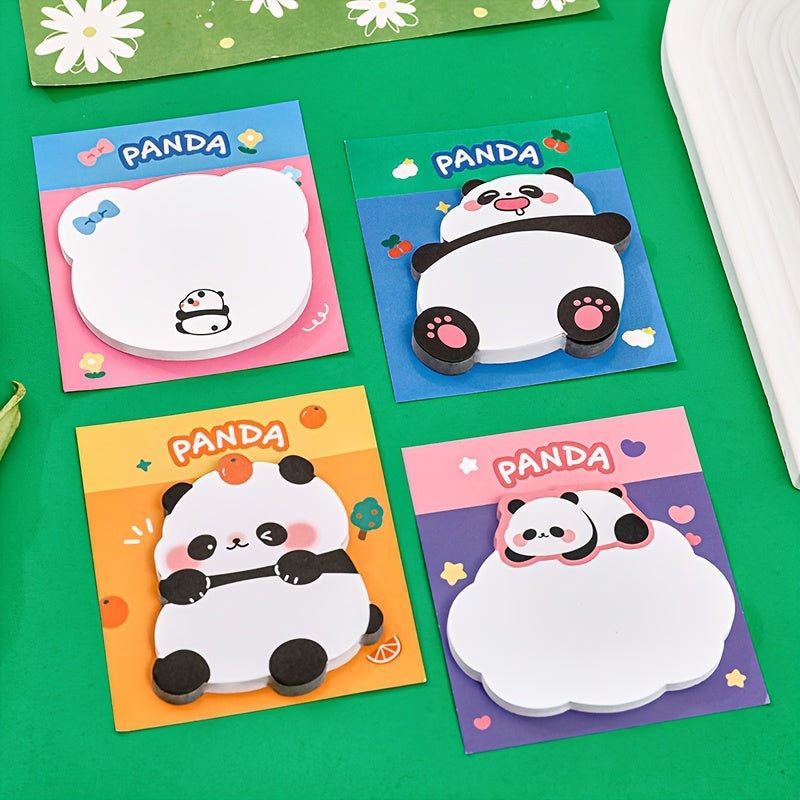 4pcs Panda Sticky Notes 120 Sheets Memo Paper School Office