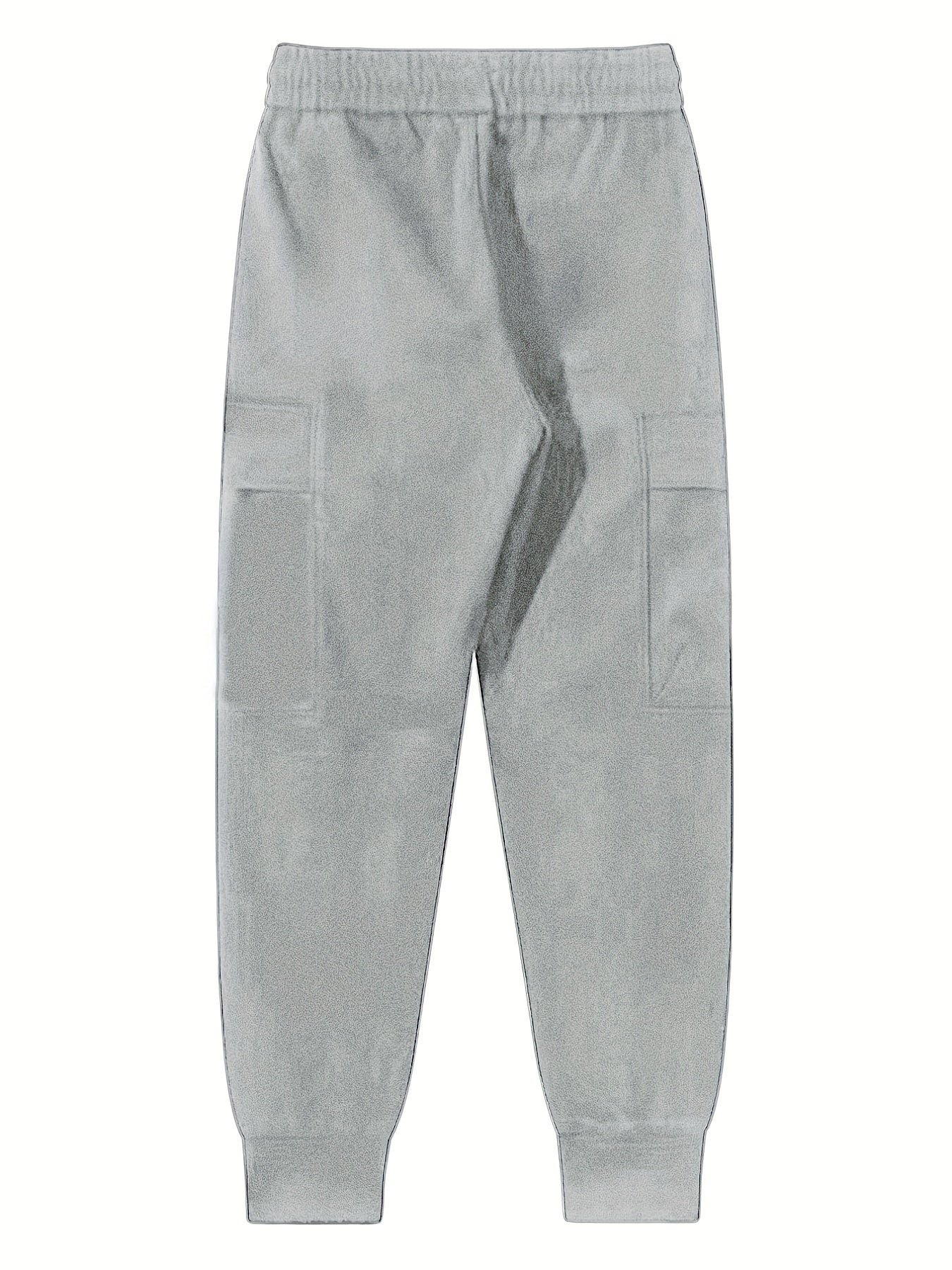 Men's Cargo Pants Drawstring Flap Pocket Loose Jogger Work Pants