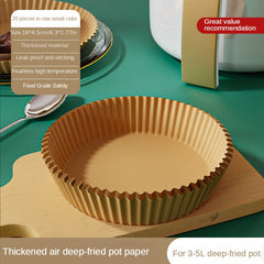 50pcs Air Fryer Special Liners Reusable Baking Paper Thick Mat Household Tools