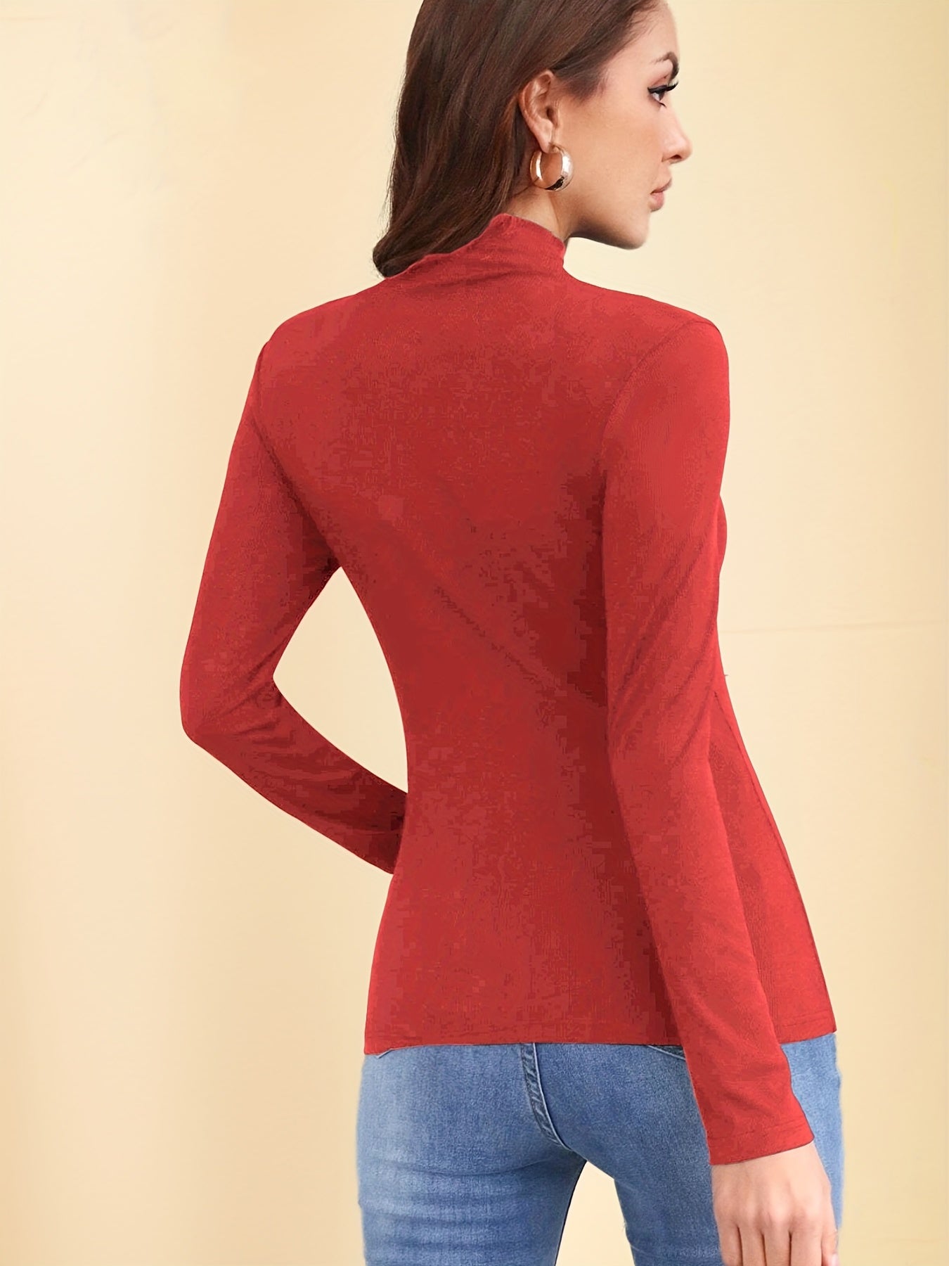 Turtleneck Thermal Underwear Slim Fit Top Women's Lingerie