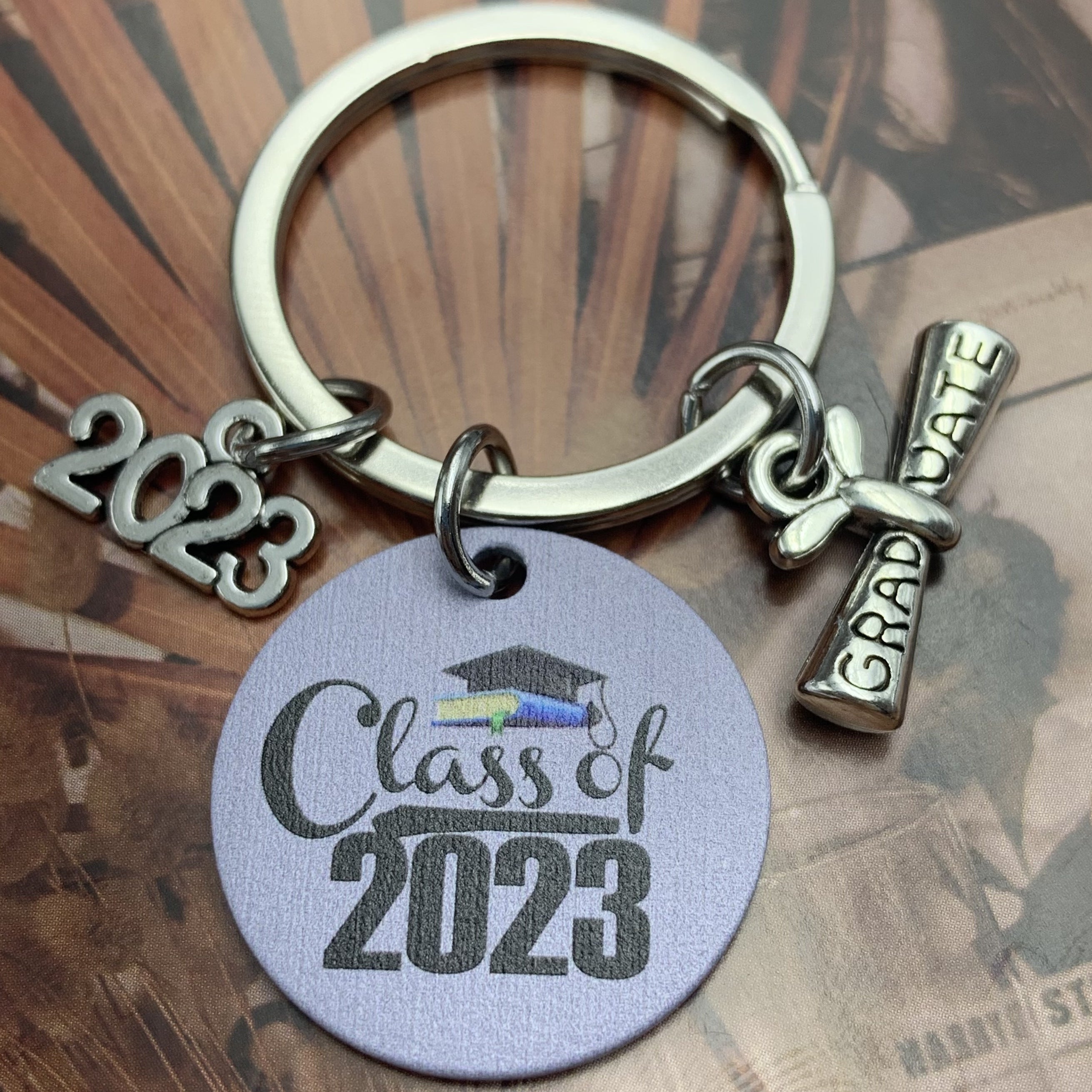 Tag Keychain Metal Key Ring Purse Bag Backpack Car Key Accessory