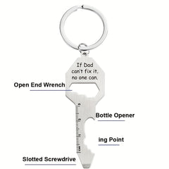 Multi-Function Hex Keychain Bottle Opener Screwdriver