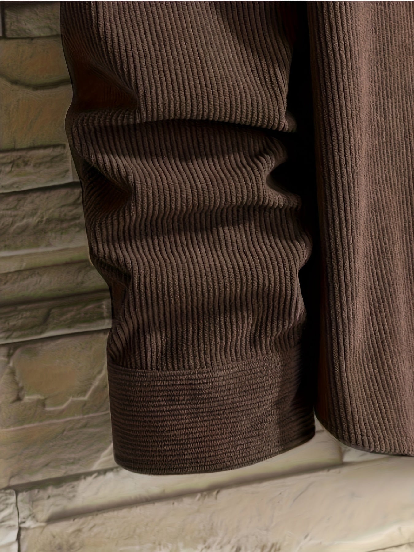 Men's Corduroy Casual Long Sleeve Shirt for Autumn