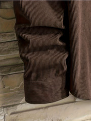 Men's Corduroy Casual Long Sleeve Shirt for Autumn