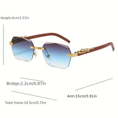 European Style Sunglasses with Marine Lens and Leopard Design