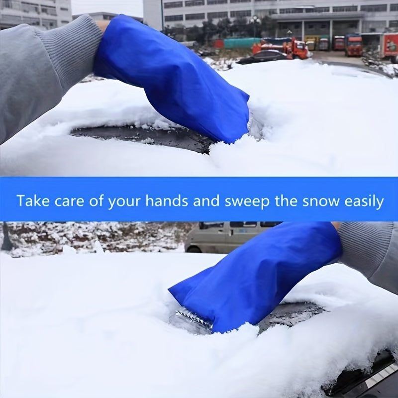 Car Snow Scraper Removal Glove Handheld Auto Window Clean Tool Ice Scraper
