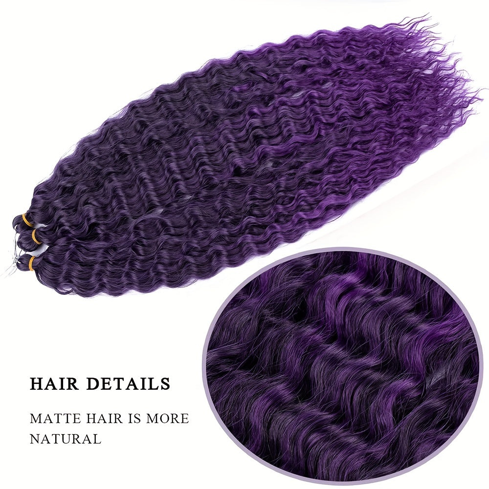 Deep Wave Crochet Hair Extensions Brazilian Synthetic Bundles