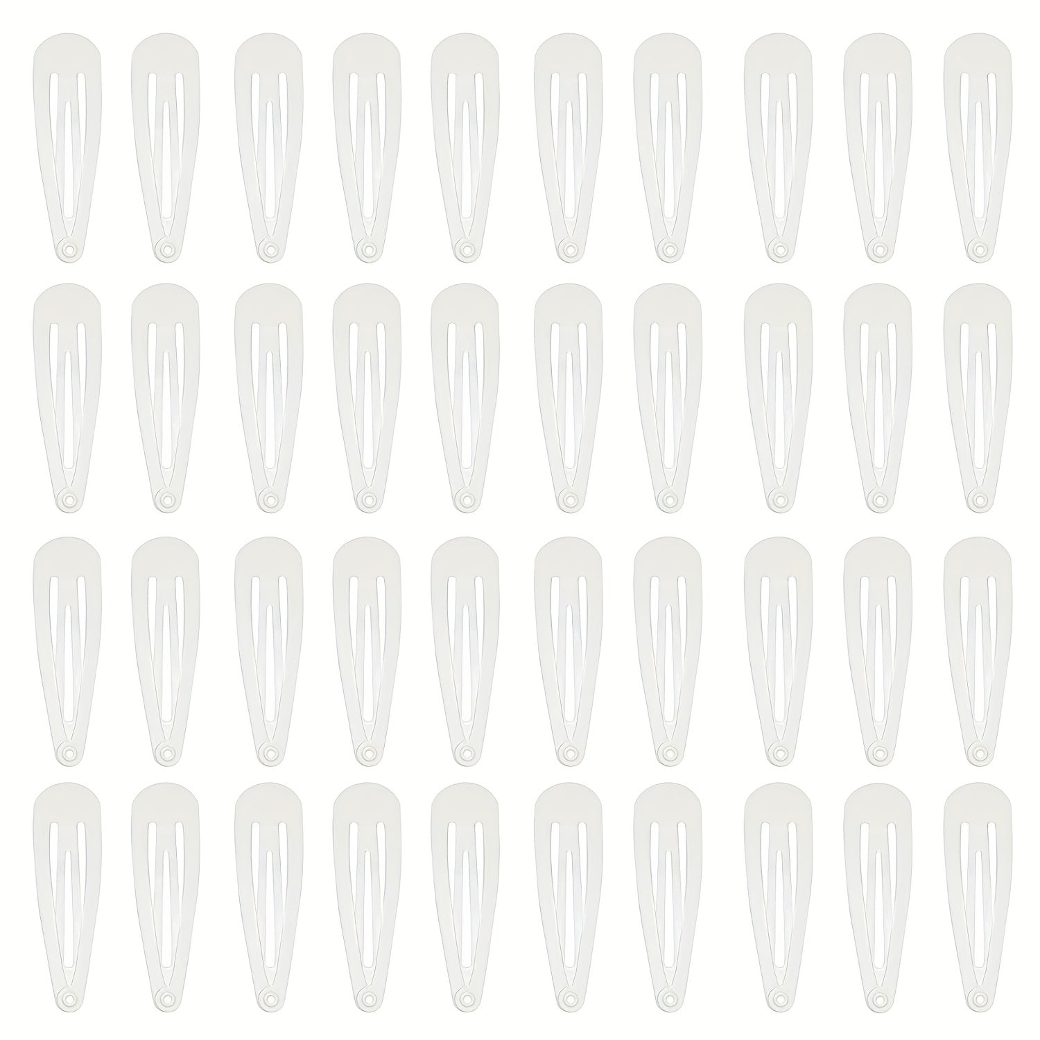 40 Pcs Metal Snap Side Clip Barrettes for Women Hair Accessories