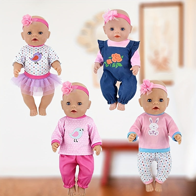 4 Sets Doll Outfits Fit For 43 18 45 72 Cm Girl Doll