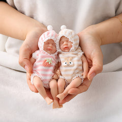 Twin Silicone Reborn Doll with Surprise Accessories