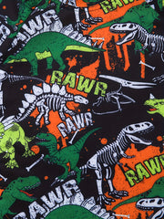 Boys Dinosaur Print Quick Dry Swimming Suit & Shorts Set