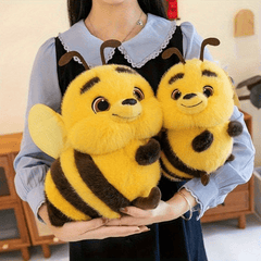 Bee Plush Toy Yellow Stuffed Animal Decoration Cozy Home Plush Toy