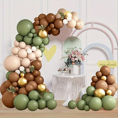 142pcs Jungle Safari Balloon Garland Set for Birthday Wedding Showe