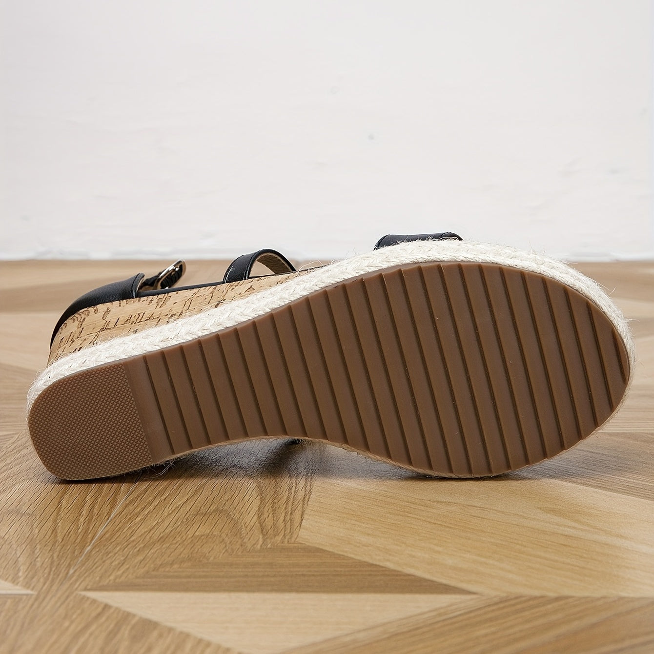 Women's Wedge Espadrilles Sandals Ankle Strap Thick Sole Shoes