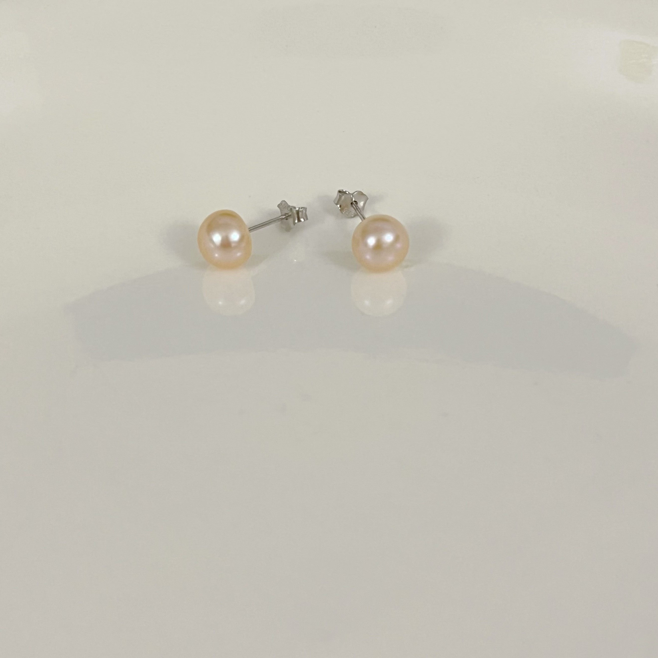 Freshwater Pearl Earrings 925 Silver Ear Studs Jewelry for Women